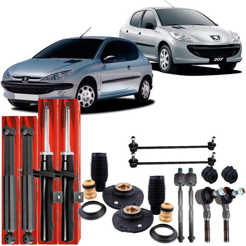 Kit Suspensão Amortecedor Axial Coxim Peugeot 206 207