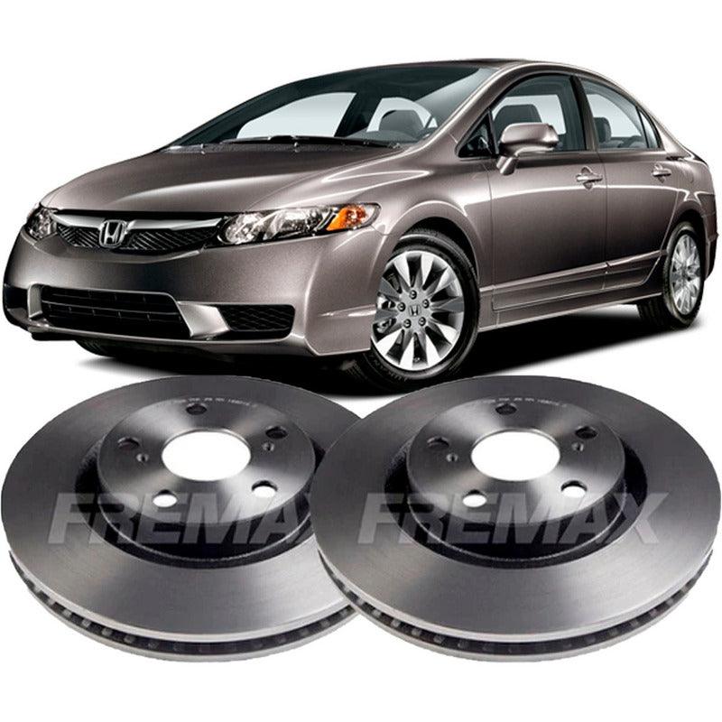 Par Disco Freio Traseiro Honda Civic 1.8 16v 2007 2008