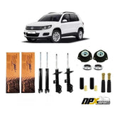 Amortecedor Dianteiro E Traseiro + Kit Tiguan 2010 A 2014
