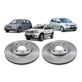 Disco Freio Dianteiro Focus Ecosport Fiesta 2000 A 2016 Par