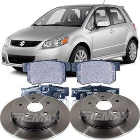 Disco Freio + Pastilha Traseira Sx4 2.0 2006 A 2015