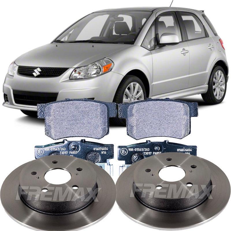Disco Freio + Pastilha Traseira Sx4 2.0 2006 A 2015