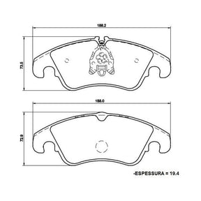 Jogo Pastilha Freio Dianteira Bosch Cerâmica Audi A5 2011