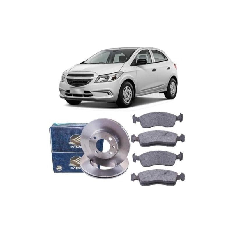 Kit Discos + Pastilhas Dianteiras Onix  2016 2017 2018 2019