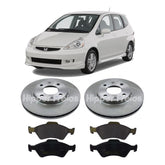 Kit Freio Disco Pastilha Honda Fit 2004 2005 2006 2007 2008