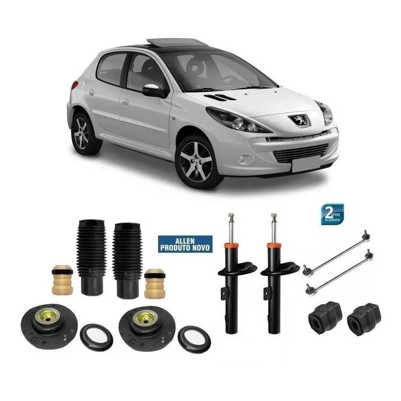Par Amortecedor Dianteiro Peugeot 206 207 1.0 16v + Kit