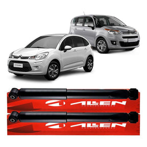 Par Amortecedor Traseiro Citroën C3 1.5 8v 1.6 16v 2011-2015