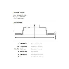 Par Disco De Freio Dianteiro Bmw 120i E87 2003 A 2007