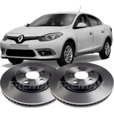 Par Disco De Freio Dianteiro Fluence 2.0 L 16v 2013 2014