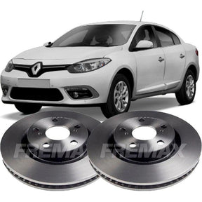 Par Disco De Freio Dianteiro Fluence 2.0 L 16v 2013 2014