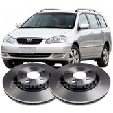 Par Disco De Freio Dianteiro Toyota Fielder 1.8 2005 A 2008