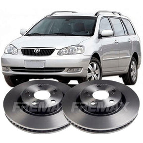 Par Disco De Freio Dianteiro Toyota Fielder 1.8 2005 A 2008