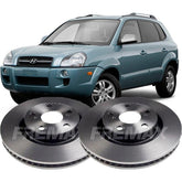 Par Disco Freio Dianteiro Tucson 2008 2009