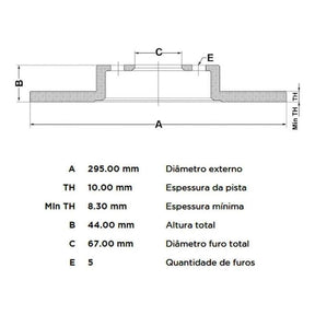 Par Disco Freio Mercedes Gla200 15 A 17 Tras Sólido Fremax
