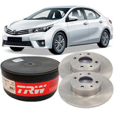 Par Disco Freio Traseiro Trw Corolla 2015 Á 2019