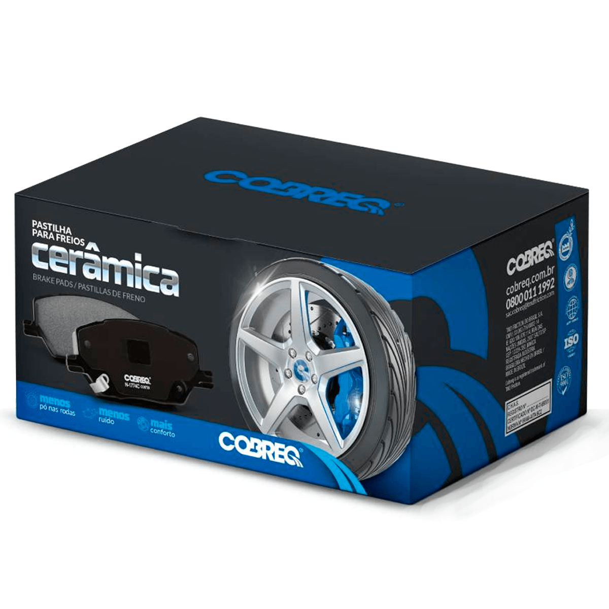 Pastilha Freio Diant. Ford Fusion 2.5 Hybrid 2016 Cerâmica